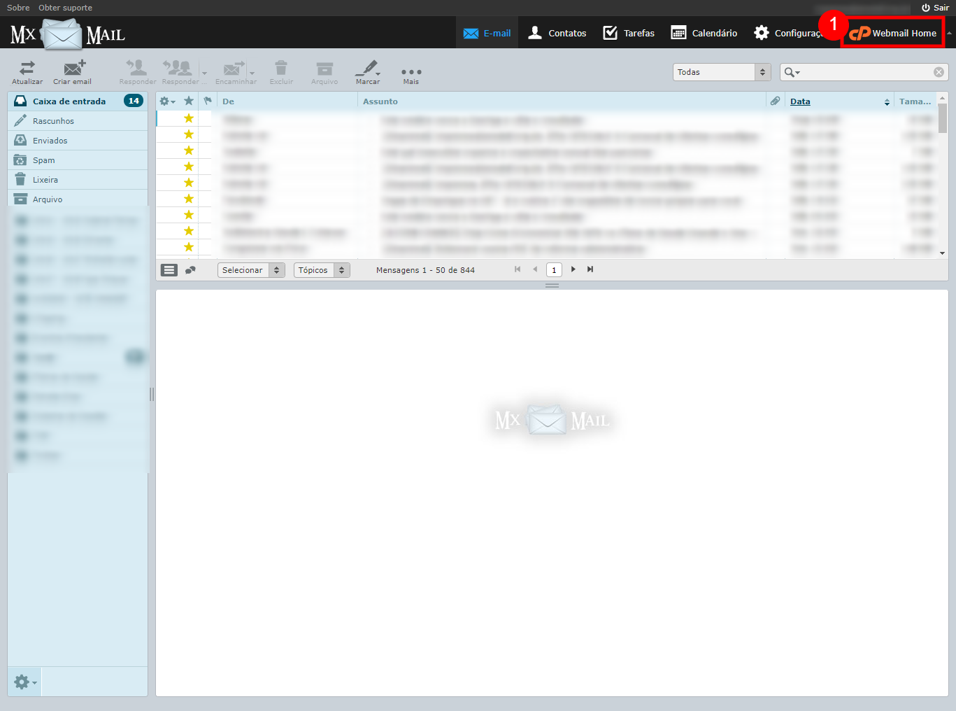 Criar um filtro para e-mails