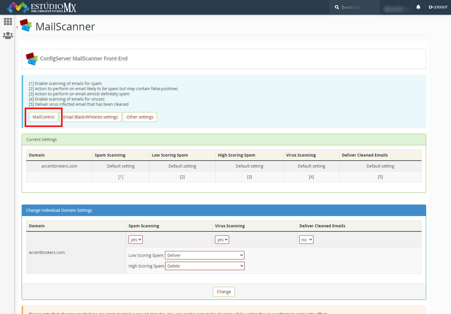 Acessar E-mails bloqueados na minha hospedagem