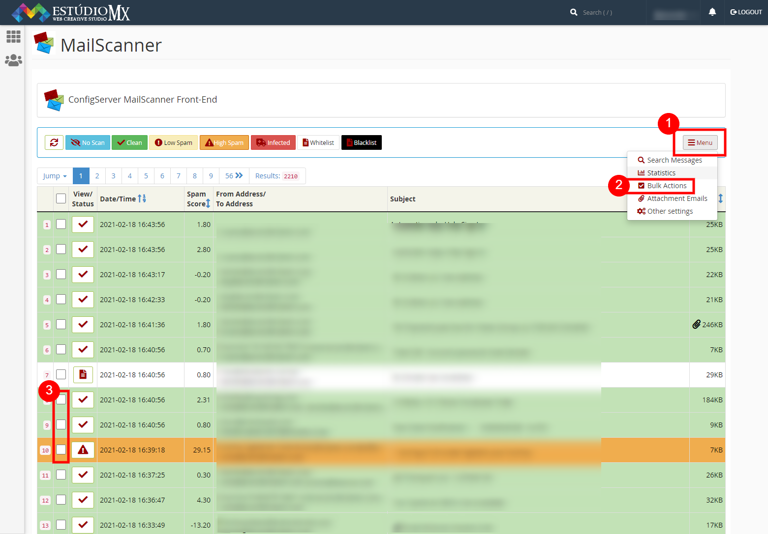 Acessar E-mails bloqueados na minha hospedagem