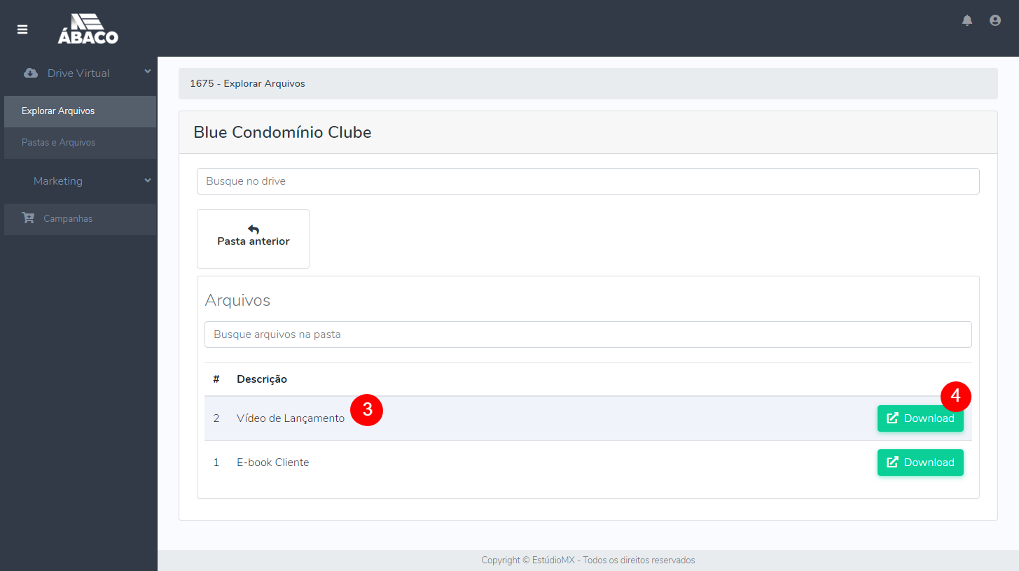 Upload de arquivos no Drive