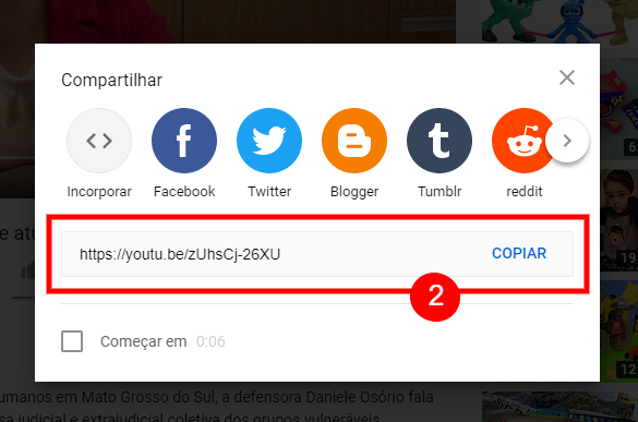 Incluir um V&iacute;deo do Youtube no meu Post