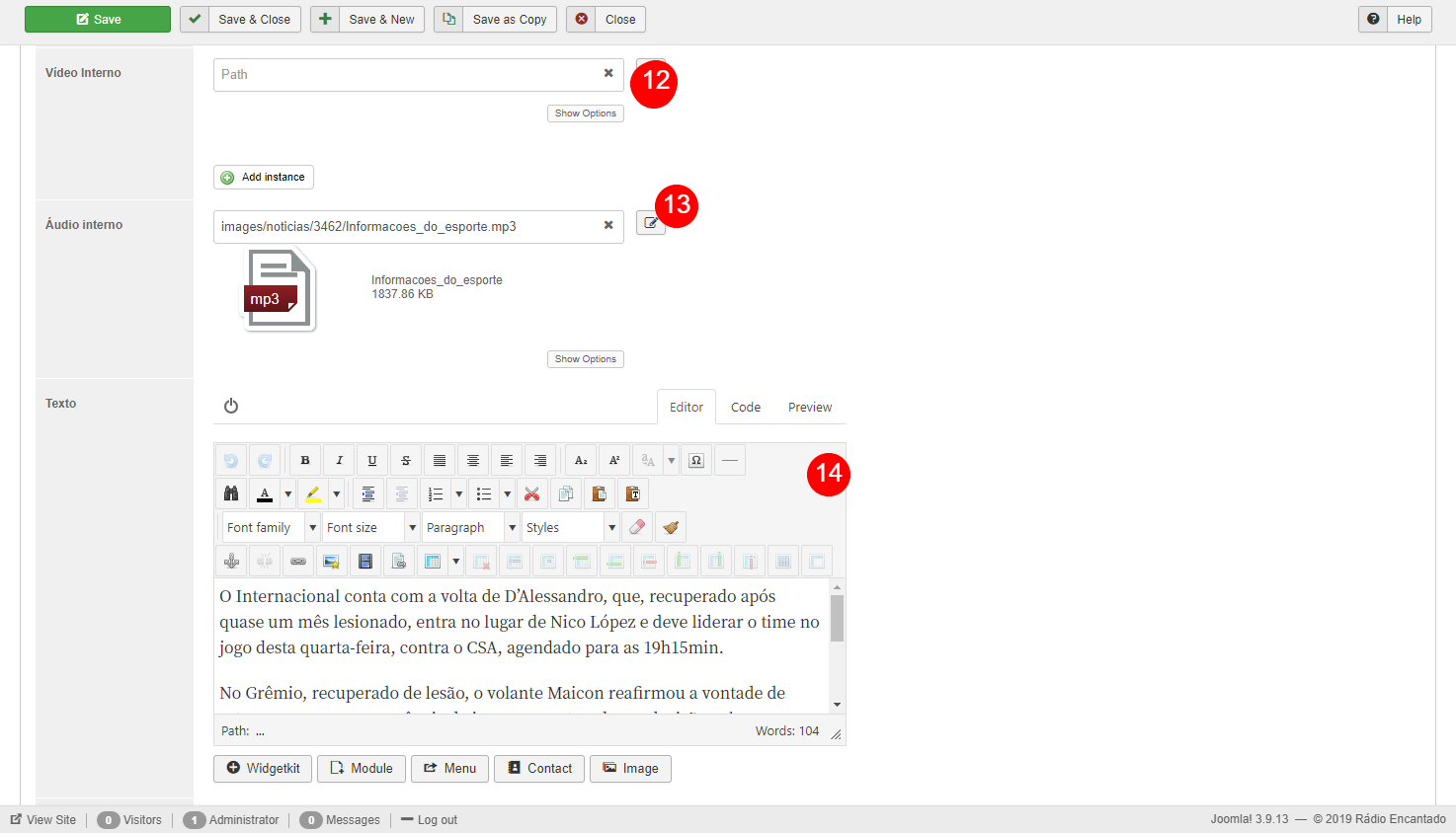 Incluir conte&uacute;do no seu Projeto Web