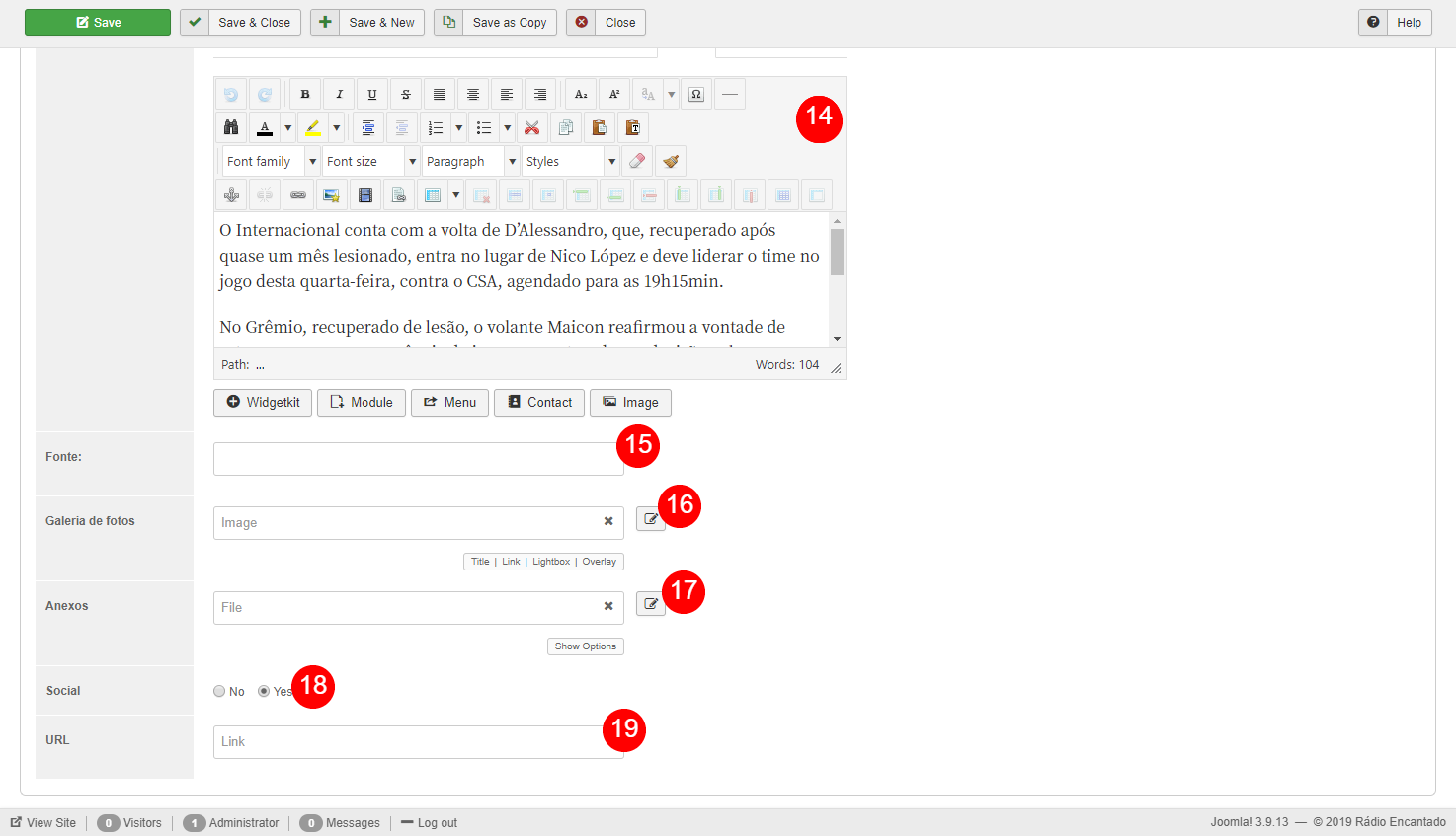Incluir conte&uacute;do no seu Projeto Web